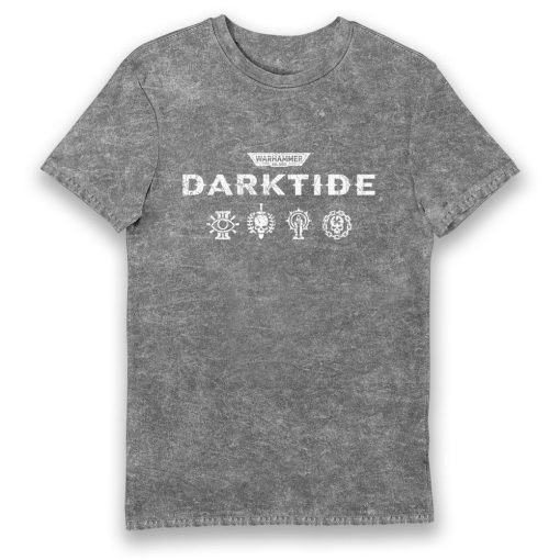 9Heritages Darktide Character Class Symbols Grey Eco Wash Adults T-Shirt