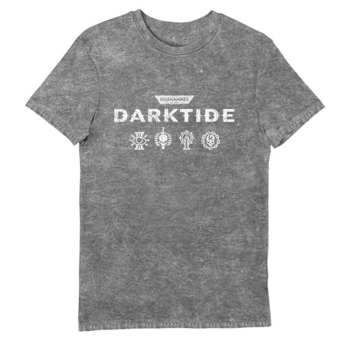 9Heritages Darktide Character Class Symbols Grey Eco Wash Adults T-Shirt