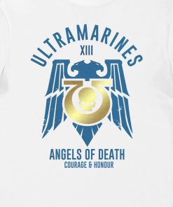 9Heritages Ultramarines Angels of Death Courage And Honour Adults T-Shirt