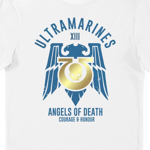 9Heritages Ultramarines Angels of Death Courage And Honour Adults T-Shirt