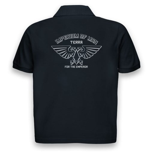 9Heritages Imperium Of Man Aquila Adults Navy Polo Shirt