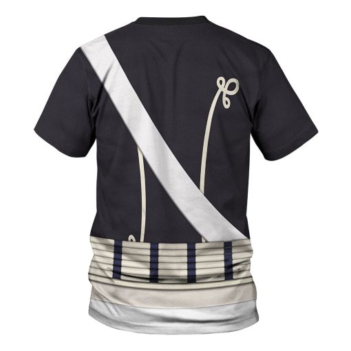 9Heritages British 18th Hussar-Full Dress (1806-1815) Uniform All Over Print Hoodie Sweatshirt T-Shirt Tracksuit