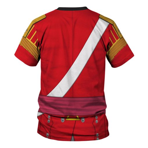 9Heritages 6th Foot (Warwickshire) Officer-Grenadier Company (1812-1815) Uniform All Over Print Hoodie Sweatshirt T-Shirt Tracksuit
