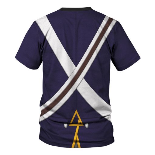 9Heritages Royal Foot Artillery – Gunner (1806-1815) Uniform All Over Print Hoodie Sweatshirt T-Shirt Tracksuit