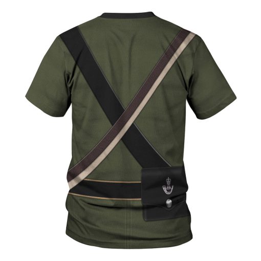 9Heritages 95th (Rifle) Regiment-Rifleman 1806-1815 Uniform All Over Print Hoodie Sweatshirt T-Shirt Tracksuit