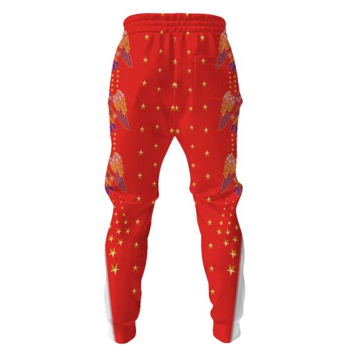 9Heritages Elvis EAGLE Red Outfit Costume Hoodie Dress Swatpants