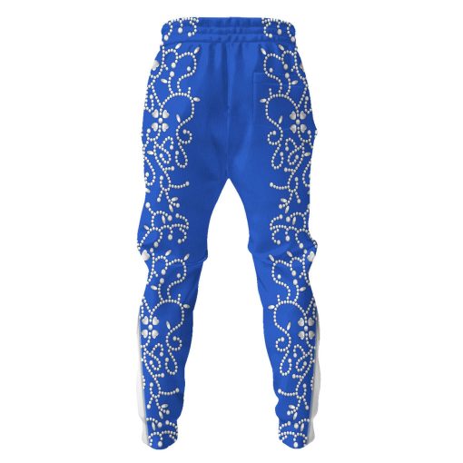 9Heritages Elvis Blue Swirl Costume Hoodie Sweatshirt T-Shirt Sweatpants