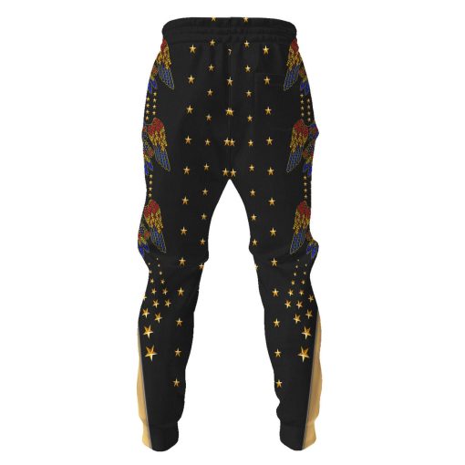 9Heritages Elvis EAGLE Black Outfit Costume Hoodie Dress Swatpants