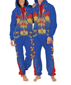 Elvis Presley EAGLE Blue jumpsuit Costume