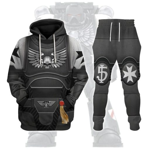 9Heritages Space Marines Black Templars Costume Hoodie Sweatshirt T-Shirt