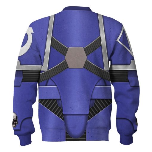 9Heritages Pre-Heresy Ultramarines in Mark IV Maximus Power Armor Costume Hoodie Sweatshirt T-Shirt