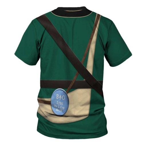 9Heritages 95th Rifles British Rifle Corps Army Uniform Hoodie Sweatshirt T-Shirt Tracksuit