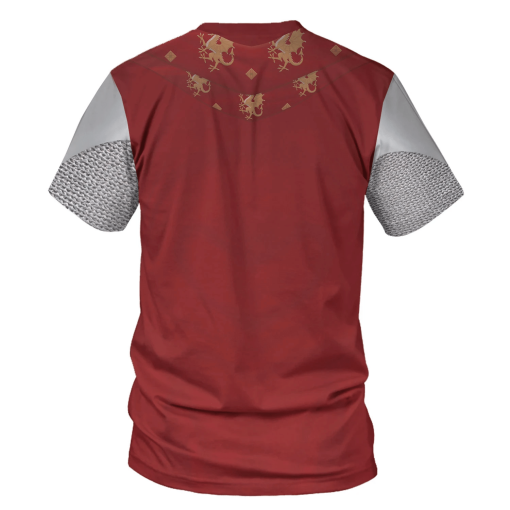 9Heritages British King Arthur Arthur Pendragon Costume Hoodie Sweatshirt T-Shirt Tracksuit