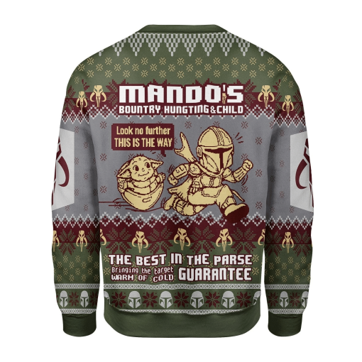 Mando's Bountry Hunting Ugly Christmas Sweater