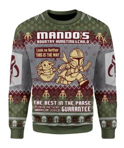 Mando's Bountry Hunting Ugly Christmas Sweater
