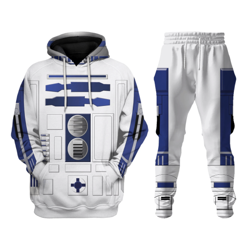 9Heritages R2 D2 Robot Costume Hoodie Sweatshirt T-Shirt Sweatpants