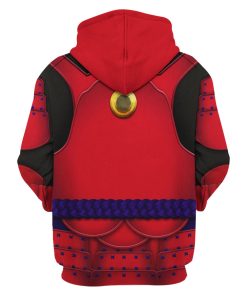 9Heritages Ashigaru Red Akazonae Koyal Guard Costume Hoodie Sweatshirt T-Shirt Sweatpants