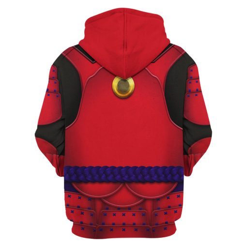 9Heritages Ashigaru Red Akazonae Koyal Guard Costume Hoodie Sweatshirt T-Shirt Sweatpants