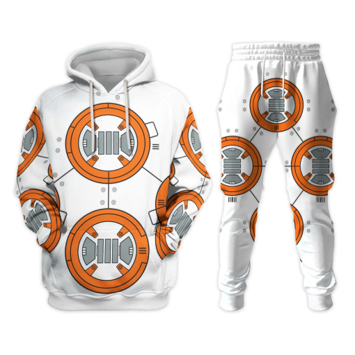 9Heritages BB 8 Robot Costume Hoodie Sweatshirt T-Shirt Sweatpants