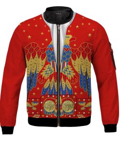 9Heritages Elvis Eagle Red Bomber Jacket