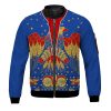 9Heritages Elvis Eagle Blue Bomber Jacket