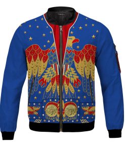 9Heritages Elvis Eagle Blue Bomber Jacket