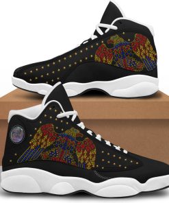 9Heritages Elvis Aloha Eagle Unisex AJ13 Shoes Black