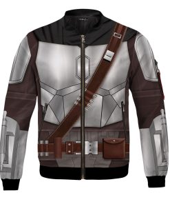 Beskar Version Of Madalorian Cosplay Bomber Jacket