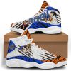 9Heritages Elvis Tiger Art Unisex AJ13 Shoes White