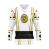 9Heritages 3D White Falcon Ninja Mighty Morphin Power Rangers Ninjetti Custom Hockey Jersey