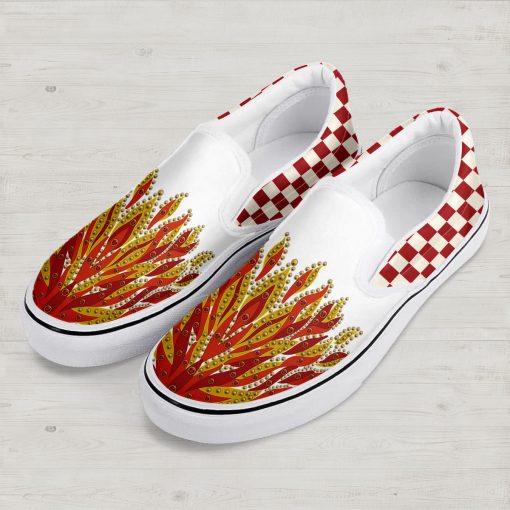 9Heritages Elvis Flame Slip On Shoes