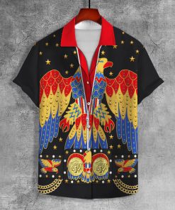 9Heritages Elvis EAGLE Black UNISEX LAPEL SHIRT