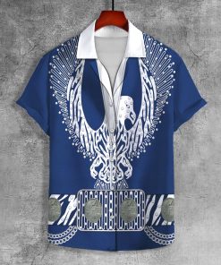 9Heritages Elvis Silver Phoenix UNISEX LAPEL SHIRT