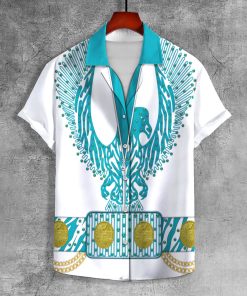 9Heritages Elvis Turquoise Phoenix UNISEX LAPEL SHIRT