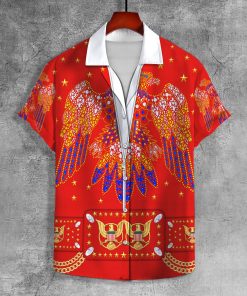 9Heritages Elvis Aloha from Hawaii Red UNISEX LAPEL SHIRT