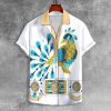 9Heritages Elvis Peacock UNISEX LAPEL SHIRT