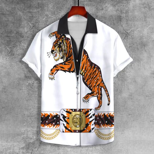 9Heritages Elvis Tiger UNISEX LAPEL SHIRT