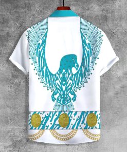 9Heritages Elvis Turquoise Phoenix UNISEX LAPEL SHIRT