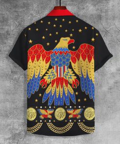 9Heritages Elvis EAGLE Black UNISEX LAPEL SHIRT