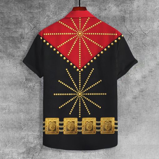 9Heritages Elvis Cisco Red UNISEX LAPEL SHIRT