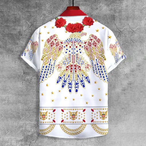 9Heritages Elvis Aloha from Hawaii Flower UNISEX LAPEL SHIRT