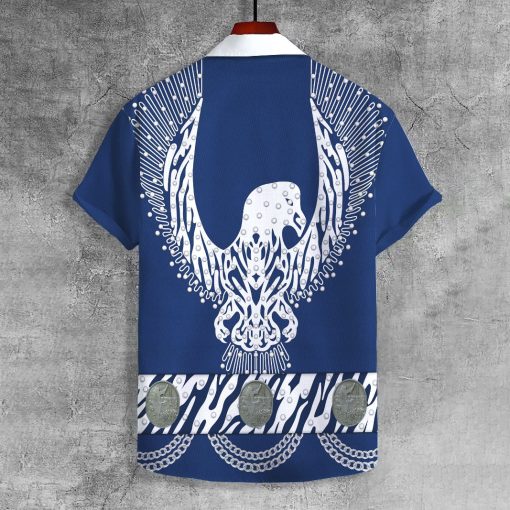 9Heritages Elvis Silver Phoenix UNISEX LAPEL SHIRT