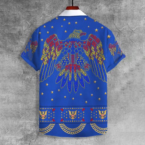 9Heritages Elvis Aloha from Hawaii Blue UNISEX LAPEL SHIRT