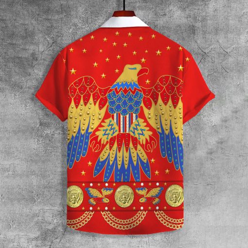 9Heritages Elvis EAGLE Red UNISEX LAPEL SHIRT