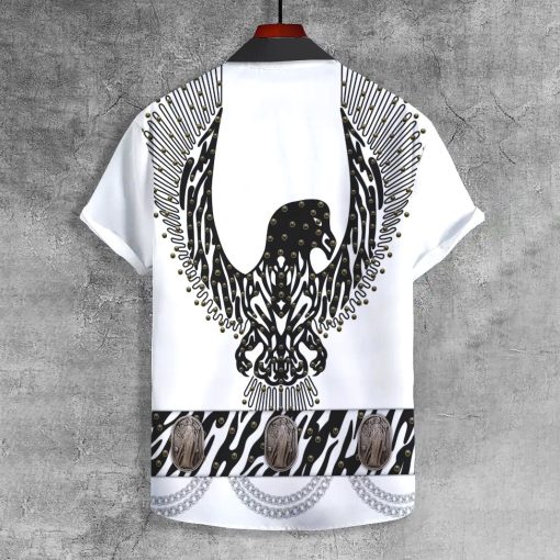 9Heritages Elvis Black Phoenix UNISEX LAPEL SHIRT