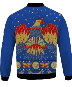 9Heritages Elvis Eagle Blue Bomber Jacket