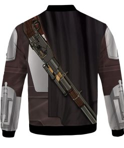 Beskar Version Of Madalorian Cosplay Bomber Jacket