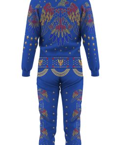 Elvis EAGLE Blue jumpsuit Costume