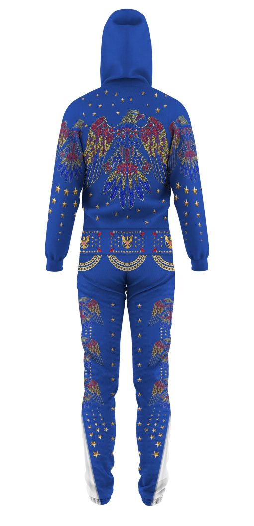 Elvis EAGLE Blue jumpsuit Costume