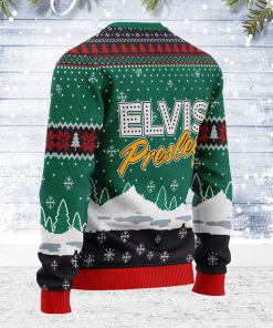 Elvis With Grandma Christmas Ugly Sweater
